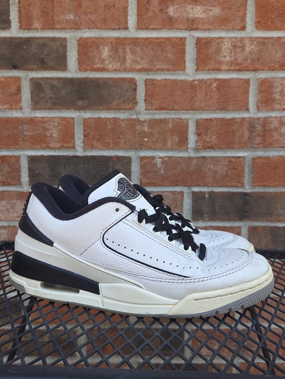 NIKE Air Jordan 2/3 Hybrid "White Black" FDO383-100 Men's Size 8.5
